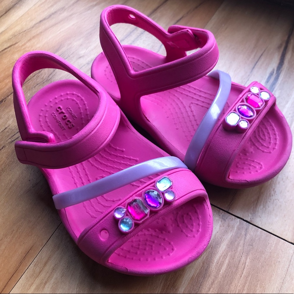 Crocs Toddler Lina K Sandals Candy Pink 6M